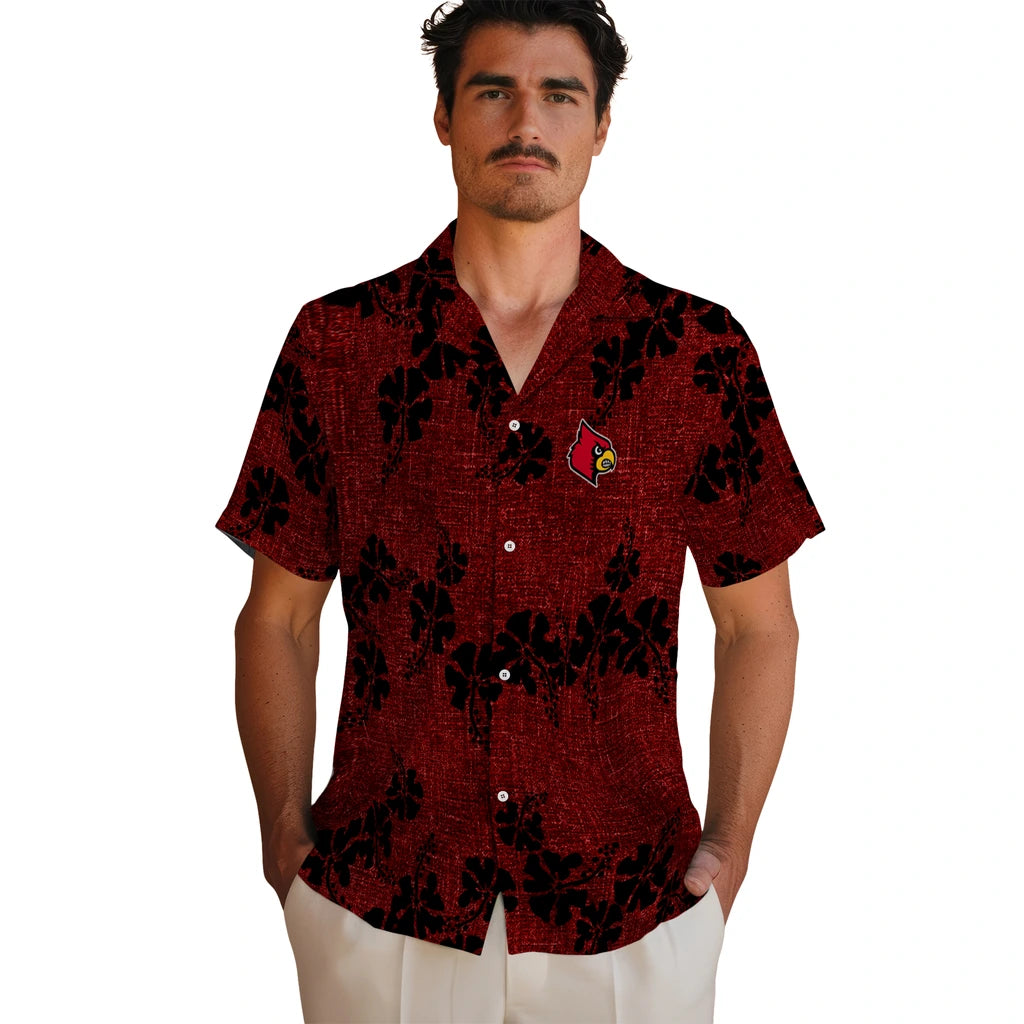 Louisville Cardinals Hawaiian Shirt - 50th State Flower | Hula Hawaiian Shirts