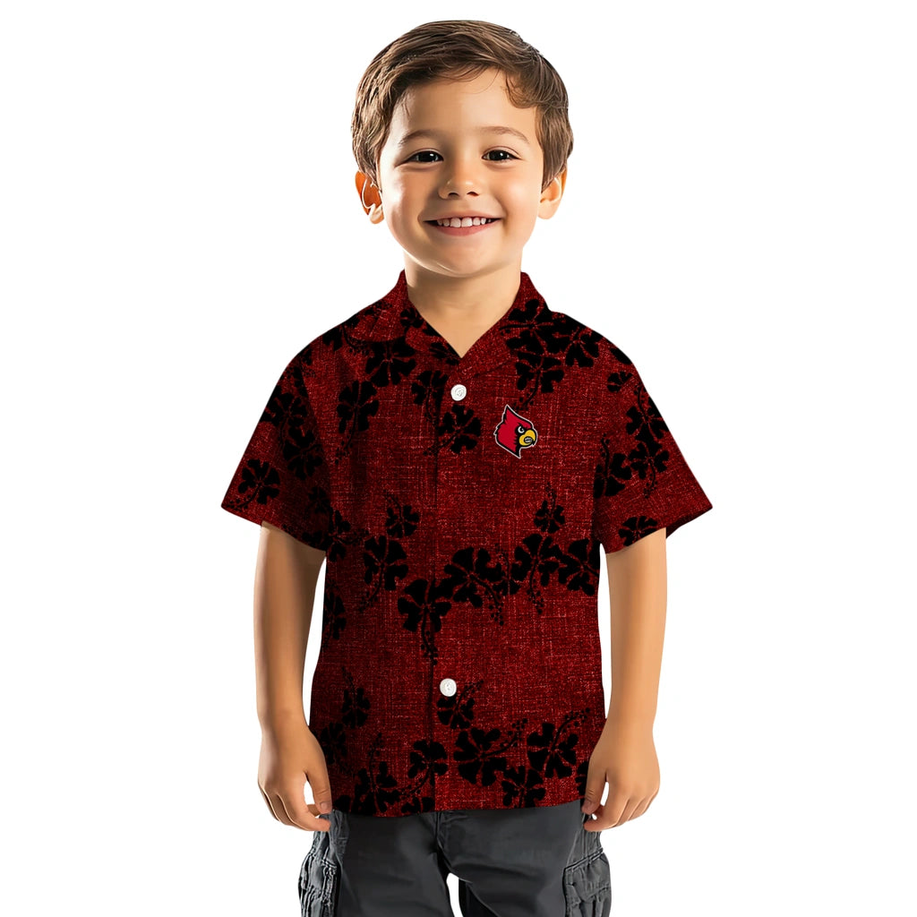 Louisville Cardinals Hawaiian Shirt - 50th State Flower | Hula Hawaiian Shirts