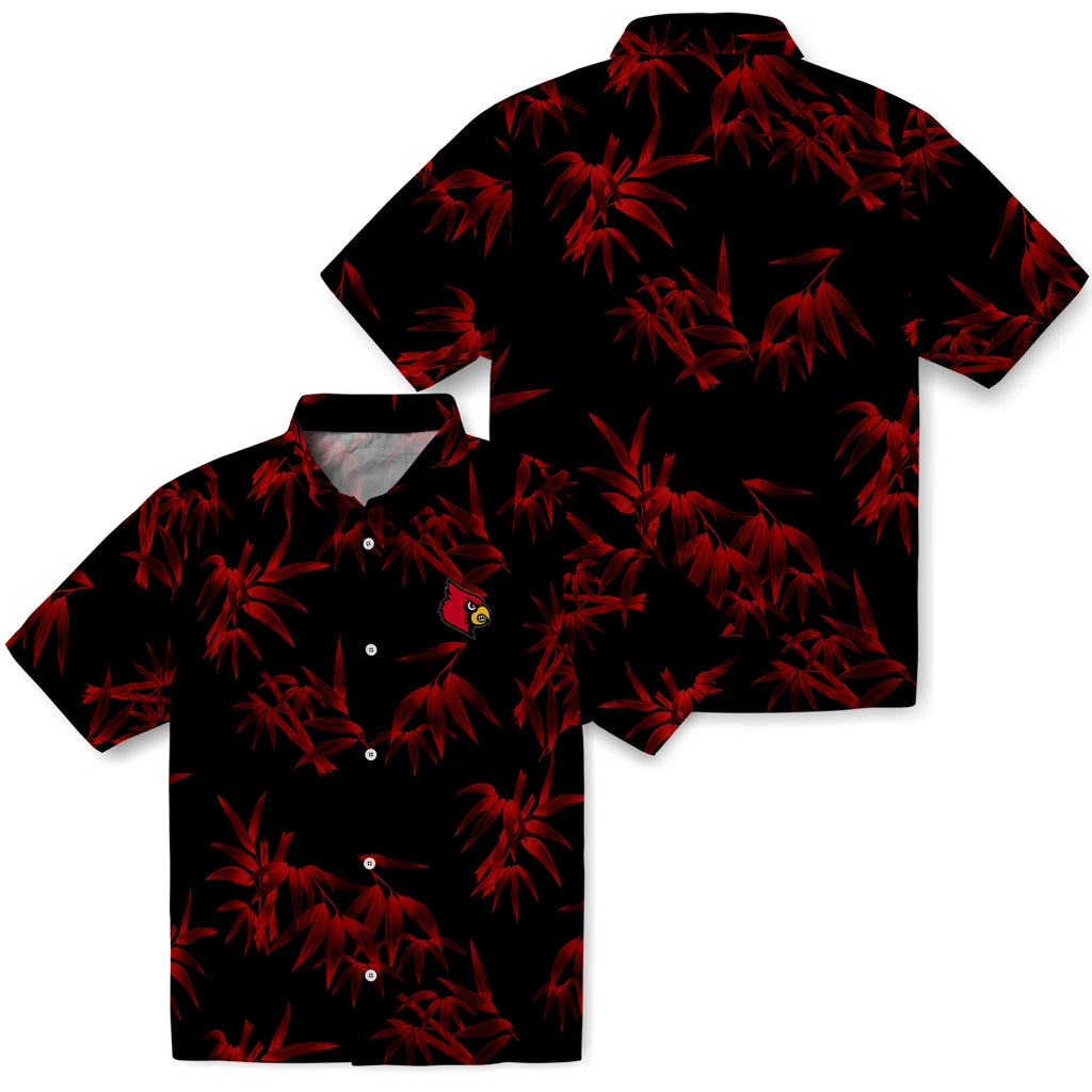 Louisville Cardinals Hawaiian Shirt - Bamboo Branches | Hula Hawaiian Shirts