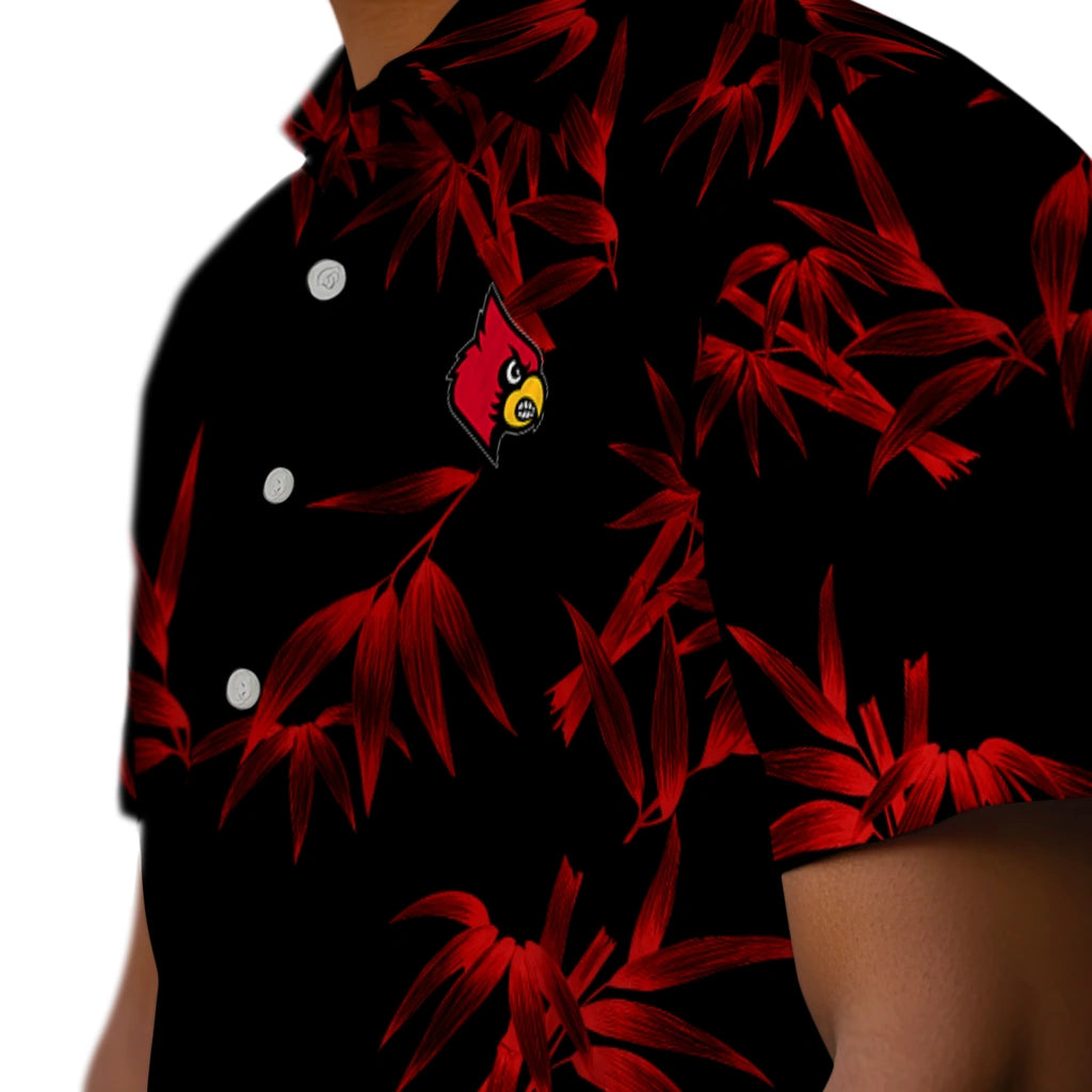 Louisville Cardinals Hawaiian Shirt - Bamboo Branches | Hula Hawaiian Shirts