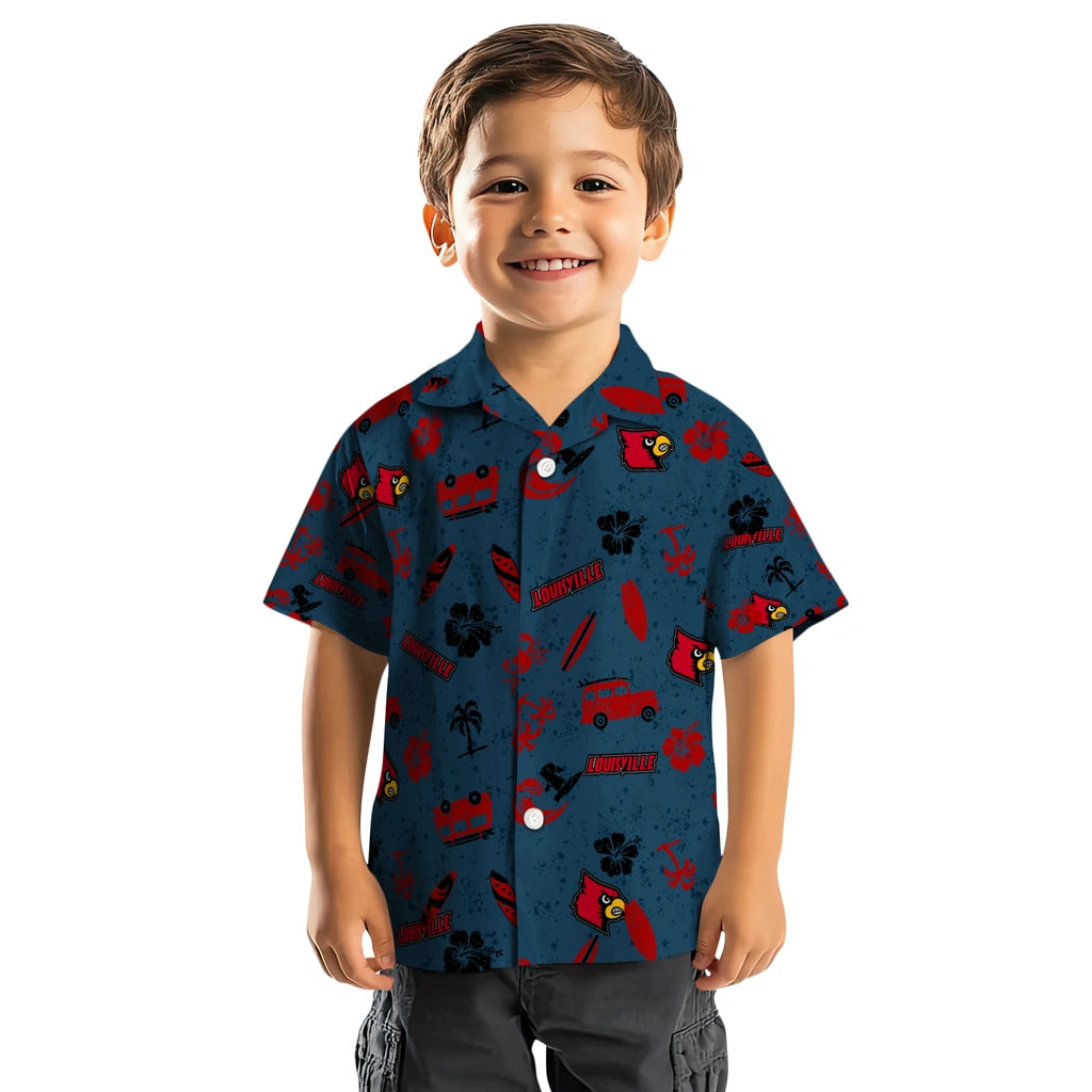 Louisville Cardinals Hawaiian Shirt - Beach Vibe | Hula Hawaiian Shirts