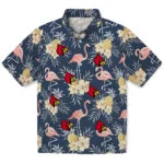 Louisville Cardinals Hawaiian Shirt - Flamingo Hibiscus | Hula Hawaiian Shirts