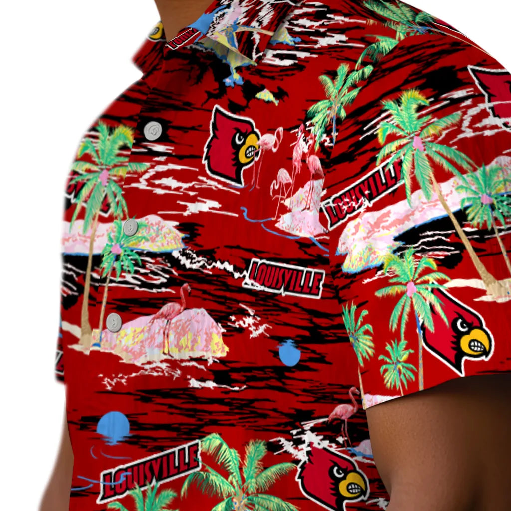 Louisville Cardinals Hawaiian Shirt - Hawaii Island | Hula Hawaiian Shirts