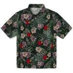 Louisville Cardinals Hawaiian Shirt - Hibiscus Leaves Pattern | Hula Hawaiian Shirts