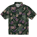 LSU Tigers Hawaiian Shirt - Hibiscus Leaves Pattern | Hula Hawaiian Shirts