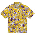 LSU Tigers Hawaiian Shirt - Hibiscus Overlay | Hula Hawaiian Shirts