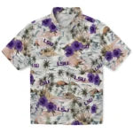 LSU Tigers Hawaiian Shirt - Hibiscus Seaside | Hula Hawaiian Shirts