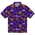 LSU Tigers Hawaiian Shirt - Palm And Clouds | Hula Hawaiian Shirts