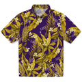 LSU Tigers Hawaiian Shirt - Palm Leaves | Hula Hawaiian Shirts