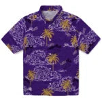 LSU Tigers Hawaiian Shirt - Wave Palm | Hula Hawaiian Shirts
