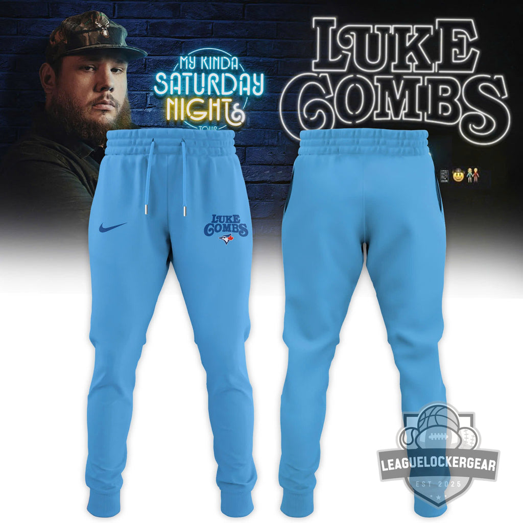 Luke Combs Toronto Blue Jays My Kinda Saturday Night Tour Baseball Jersey - LeagueLockerGear