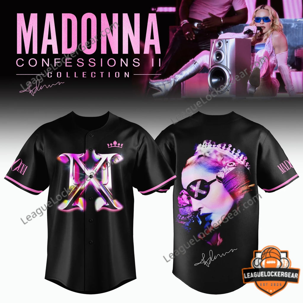 Madonna Confessions II Collection Baseball Jersey - LeagueLockerGear