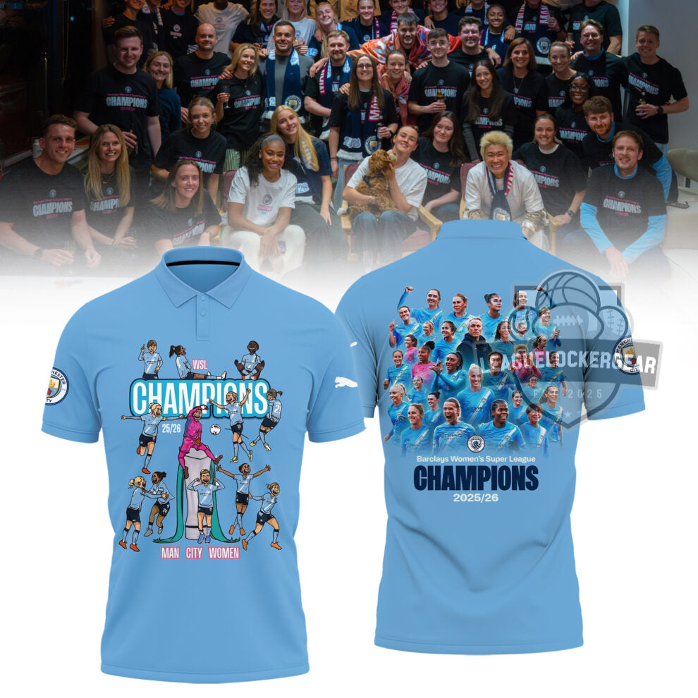 Manchester City WLS Champions 25/26 Shirt - LeagueLockerGear