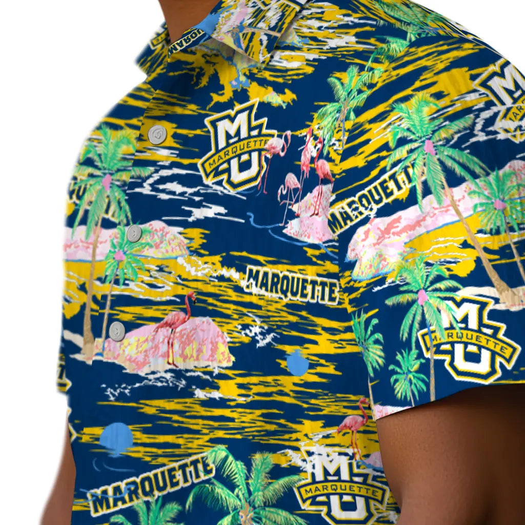 Marquette Golden Eagles Hawaiian Shirt - Hawaii Island | Hula Hawaiian Shirts