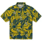 Marquette Golden Eagles Hawaiian Shirt - Monstera Layer | Hula Hawaiian Shirts