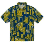 Marquette Golden Eagles Hawaiian Shirt - Turtle Lines | Hula Hawaiian Shirts