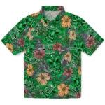 Marshall Thundering Herd Hawaiian Shirt - Hibiscus Tiki Jungle | Hula Hawaiian Shirts