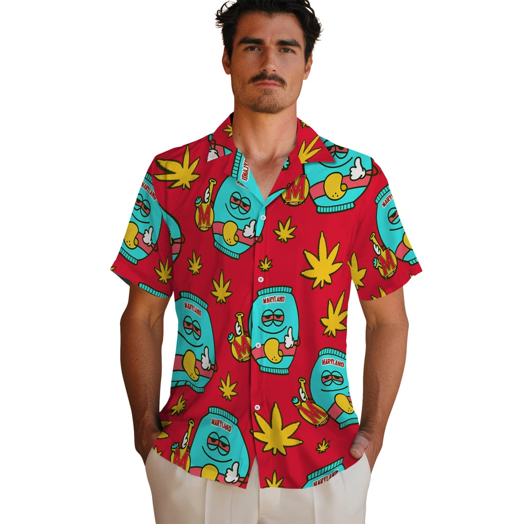 Maryland Terrapins Hawaiian Shirt - Chill Vibe | Hula Hawaiian Shirts