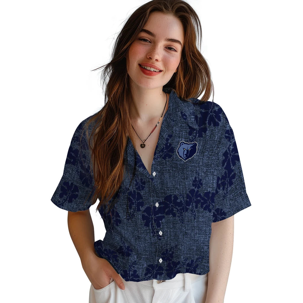 Memphis Grizzlies Hawaiian Shirt - 50th State Flower | Hula Hawaiian Shirts