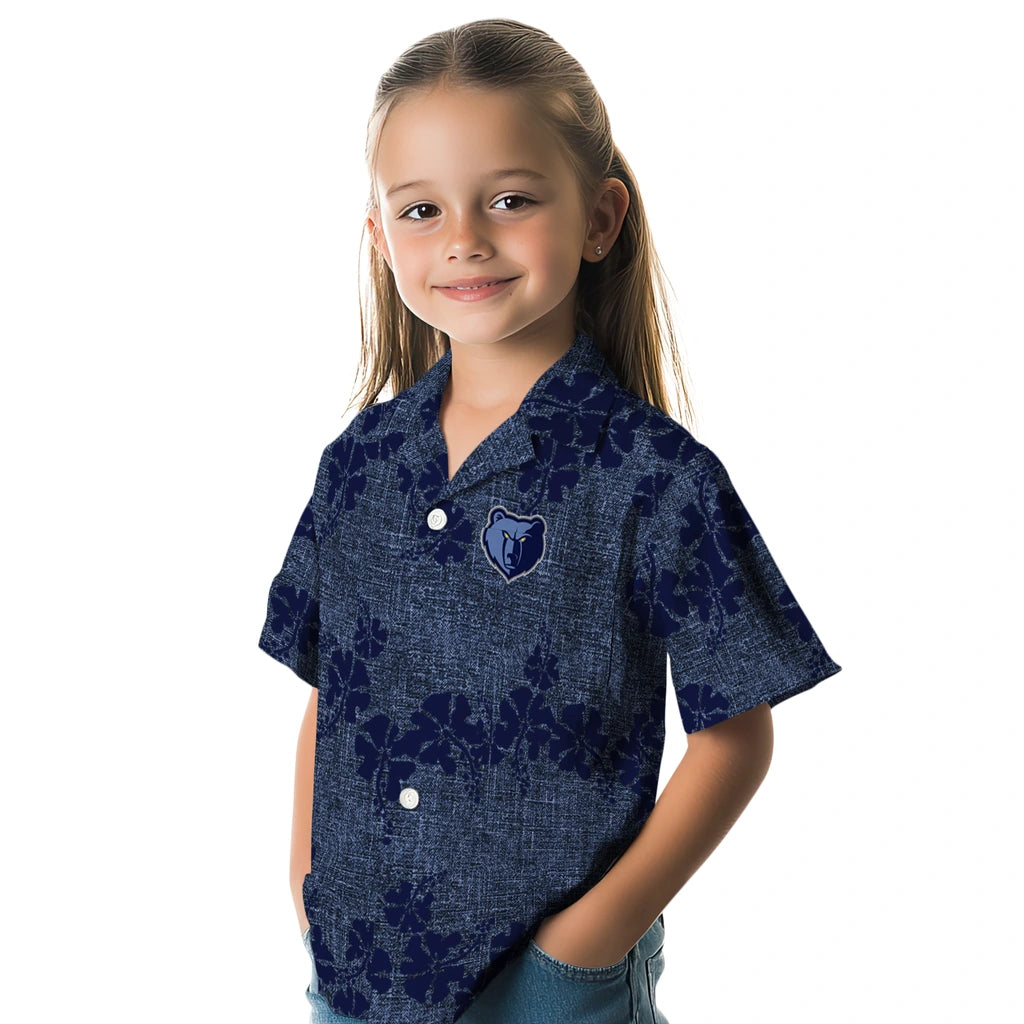 Memphis Grizzlies Hawaiian Shirt - 50th State Flower | Hula Hawaiian Shirts