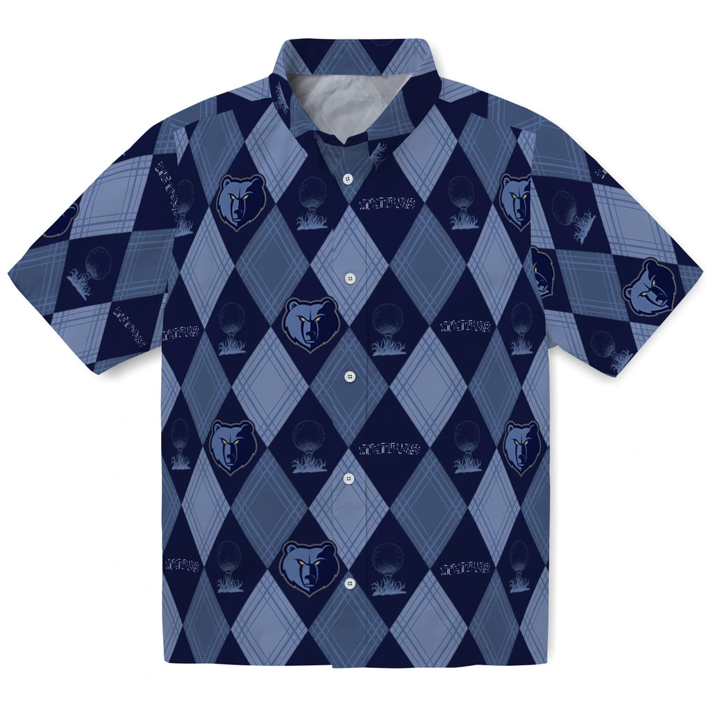Memphis Grizzlies Hawaiian Shirt - Golfing Plaid | Hula Hawaiian Shirts