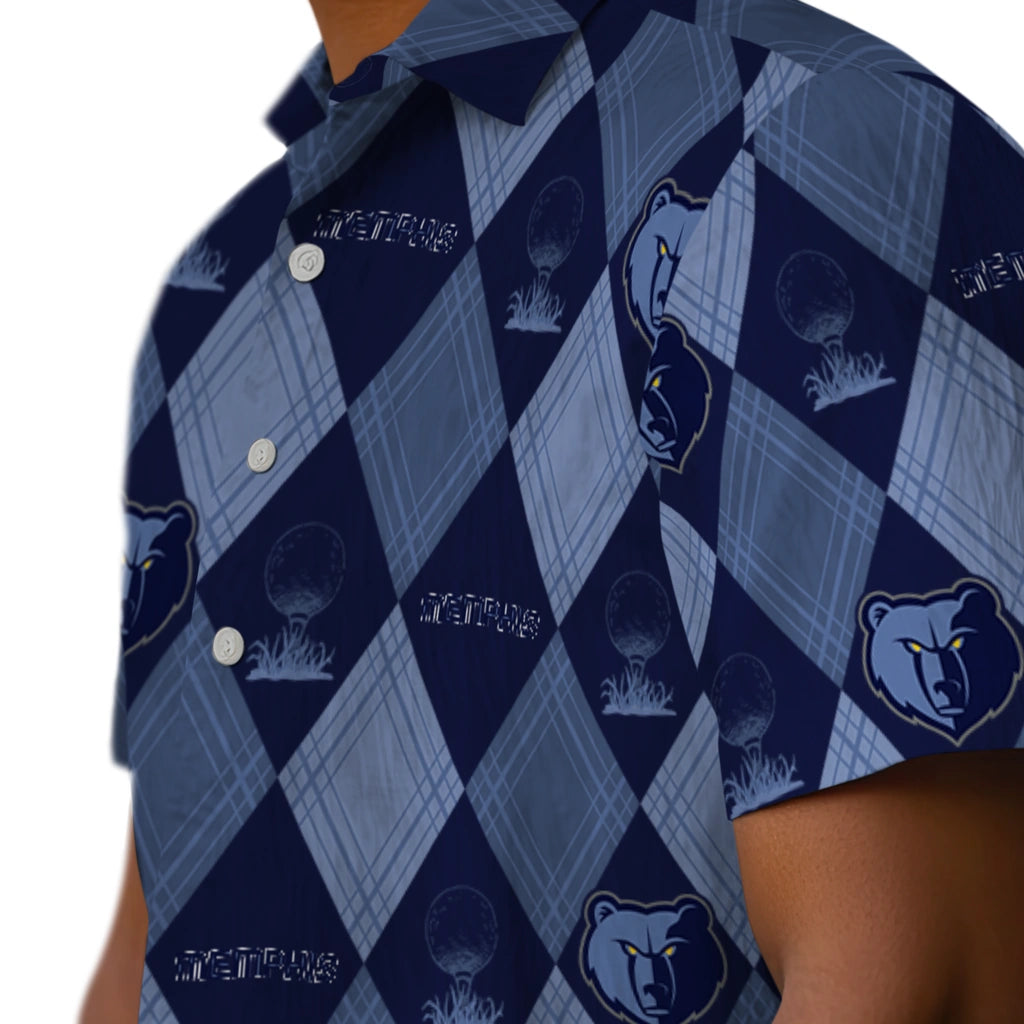 Memphis Grizzlies Hawaiian Shirt - Golfing Plaid | Hula Hawaiian Shirts