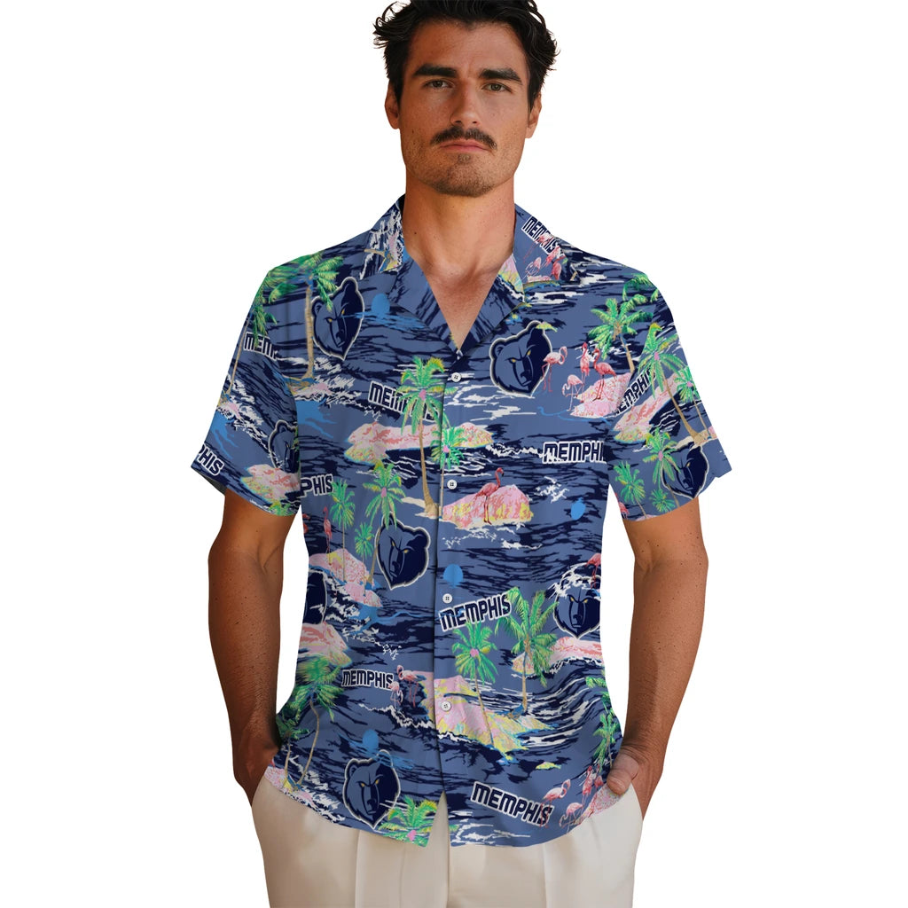 Memphis Grizzlies Hawaiian Shirt - Hawaii Island | Hula Hawaiian Shirts