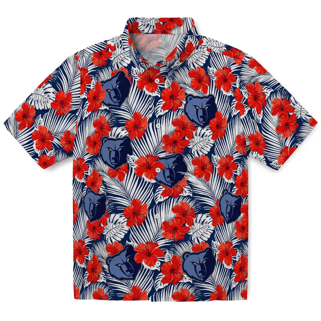 Memphis Grizzlies Hawaiian Shirt - Hibiscus Fiesta | Hula Hawaiian Shirts