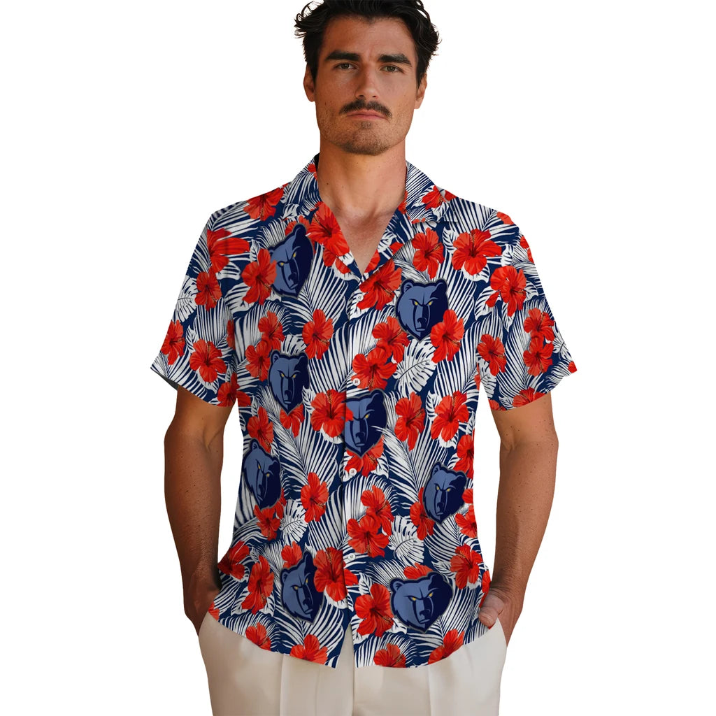 Memphis Grizzlies Hawaiian Shirt - Hibiscus Fiesta | Hula Hawaiian Shirts