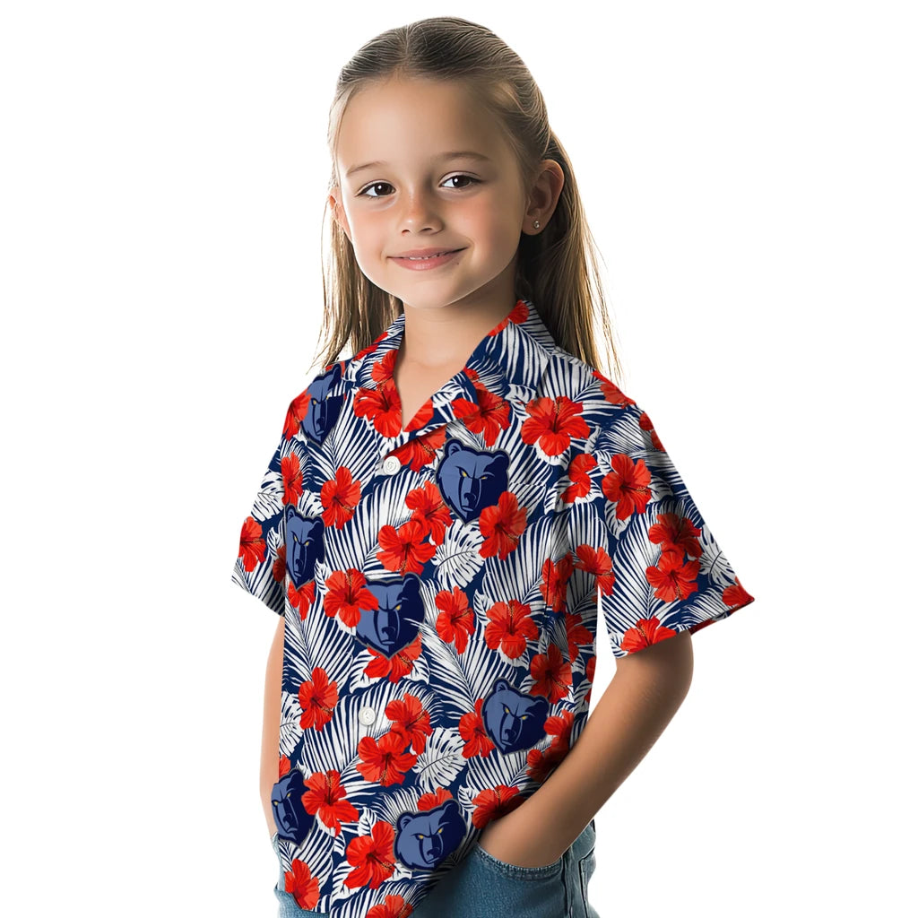 Memphis Grizzlies Hawaiian Shirt - Hibiscus Fiesta | Hula Hawaiian Shirts