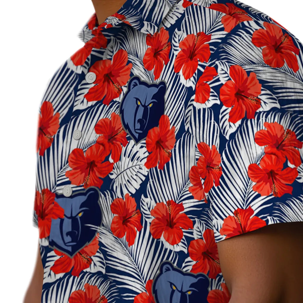 Memphis Grizzlies Hawaiian Shirt - Hibiscus Fiesta | Hula Hawaiian Shirts