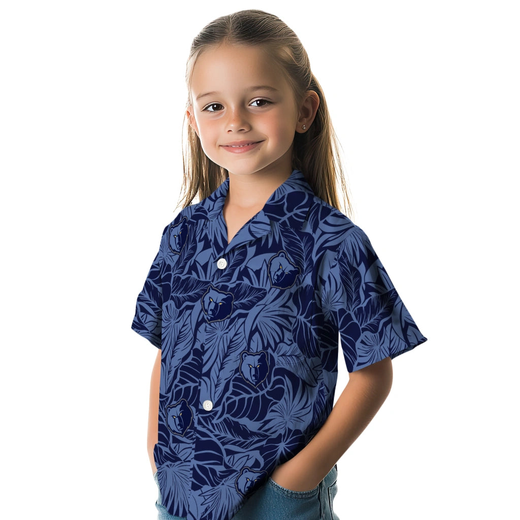 Memphis Grizzlies Hawaiian Shirt - Monstera Layer | Hula Hawaiian Shirts