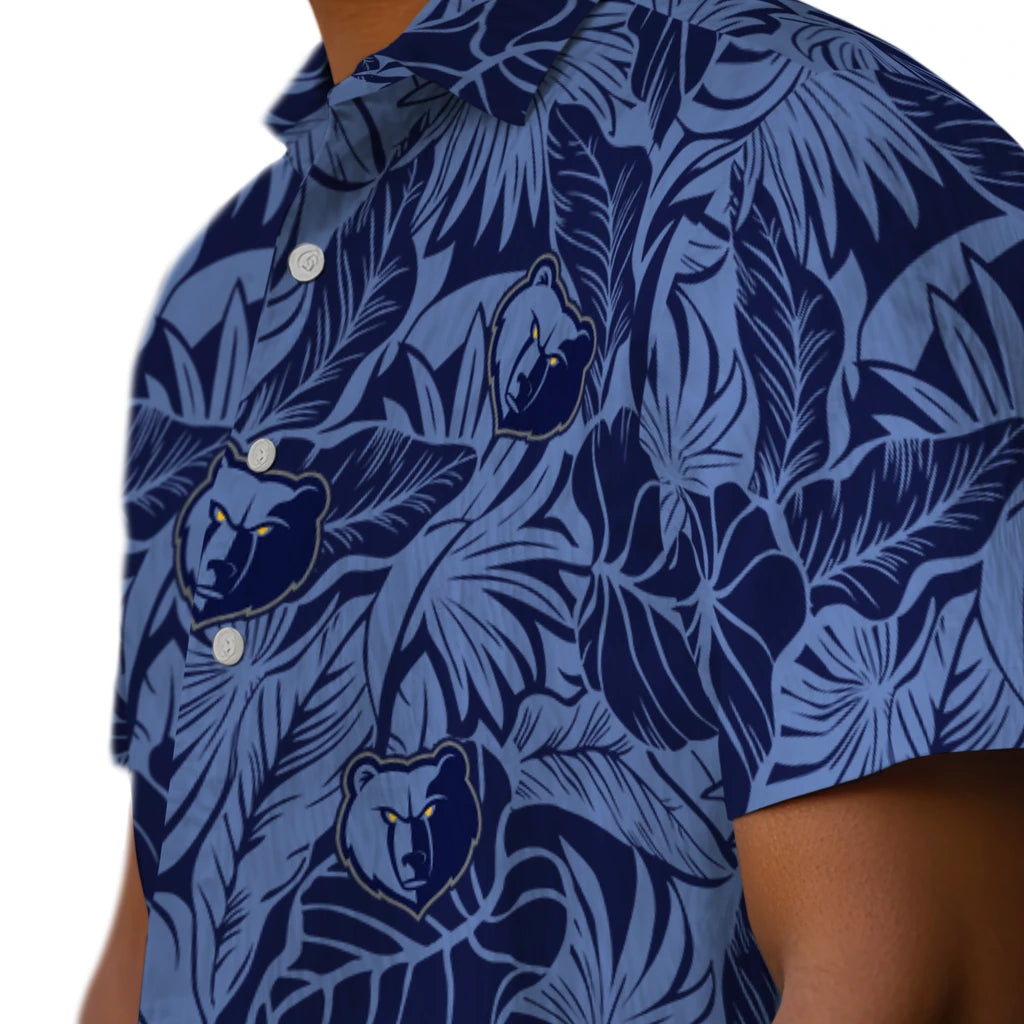 Memphis Grizzlies Hawaiian Shirt - Monstera Layer | Hula Hawaiian Shirts