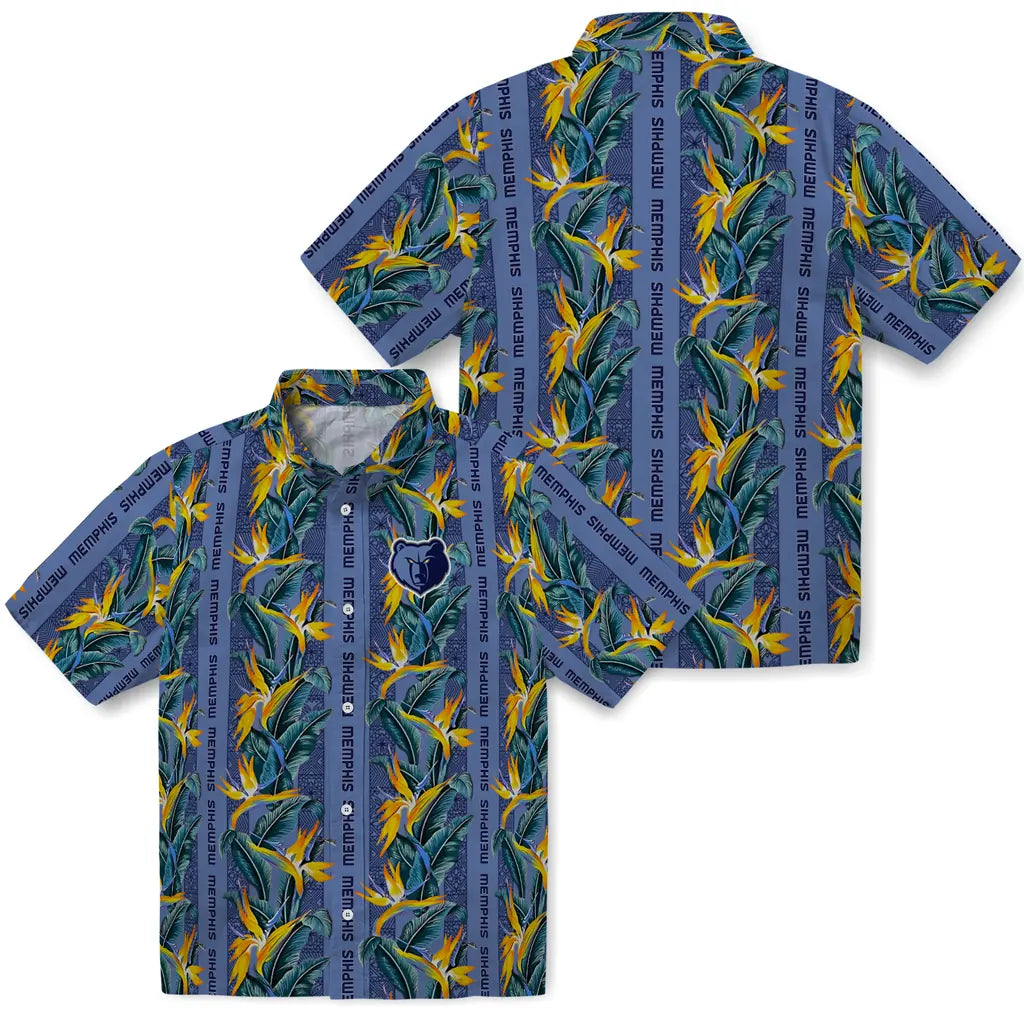 Memphis Grizzlies Hawaiian Shirt - Paradise Vines | Hula Hawaiian Shirts