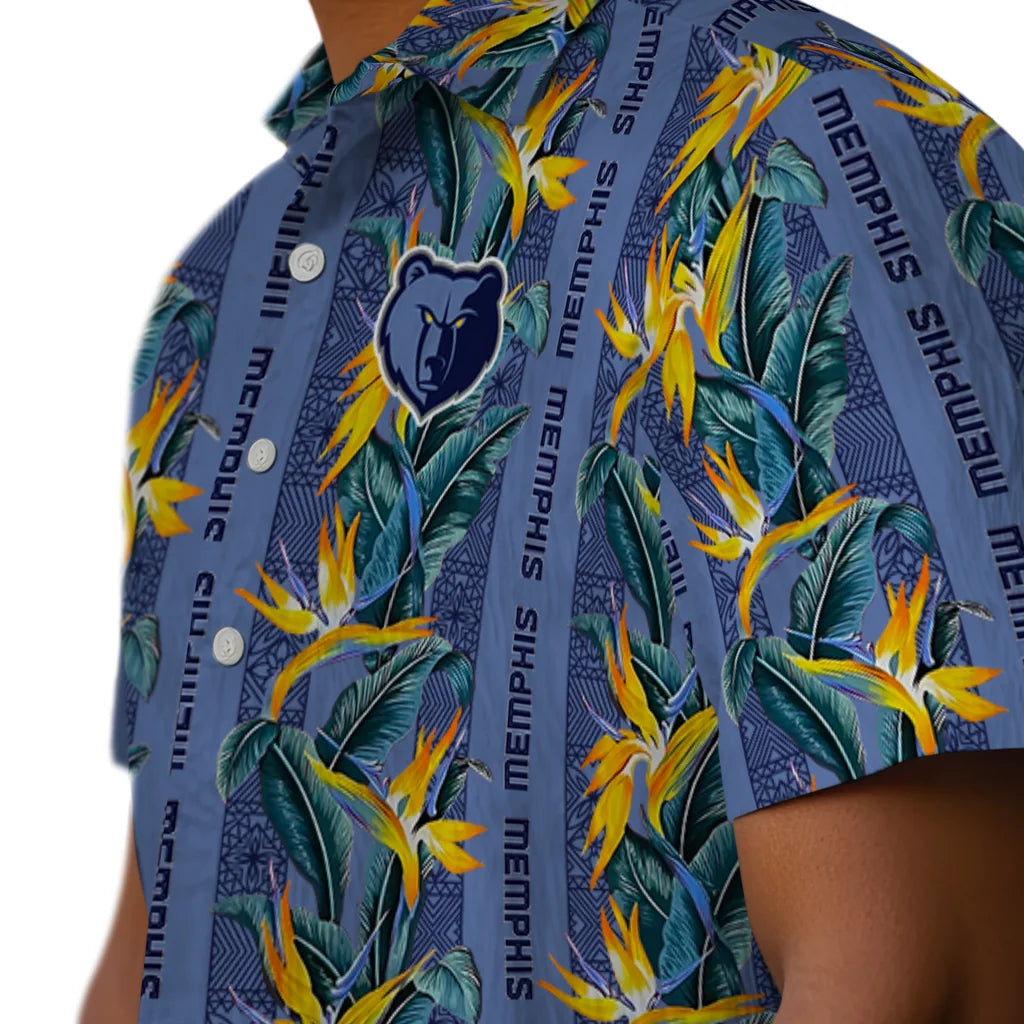 Memphis Grizzlies Hawaiian Shirt - Paradise Vines | Hula Hawaiian Shirts