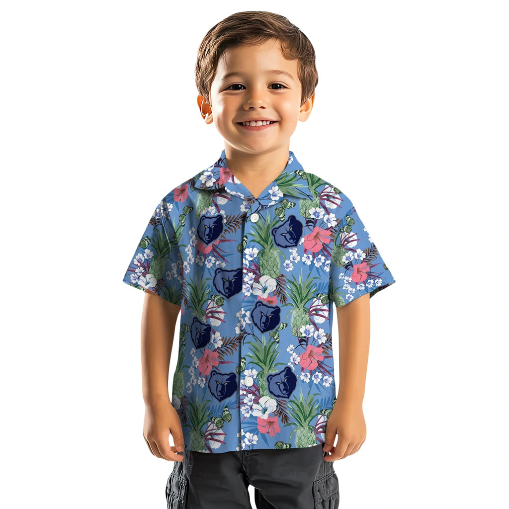 Memphis Grizzlies Hawaiian Shirt - Pineapple Bouquet | Hula Hawaiian Shirts