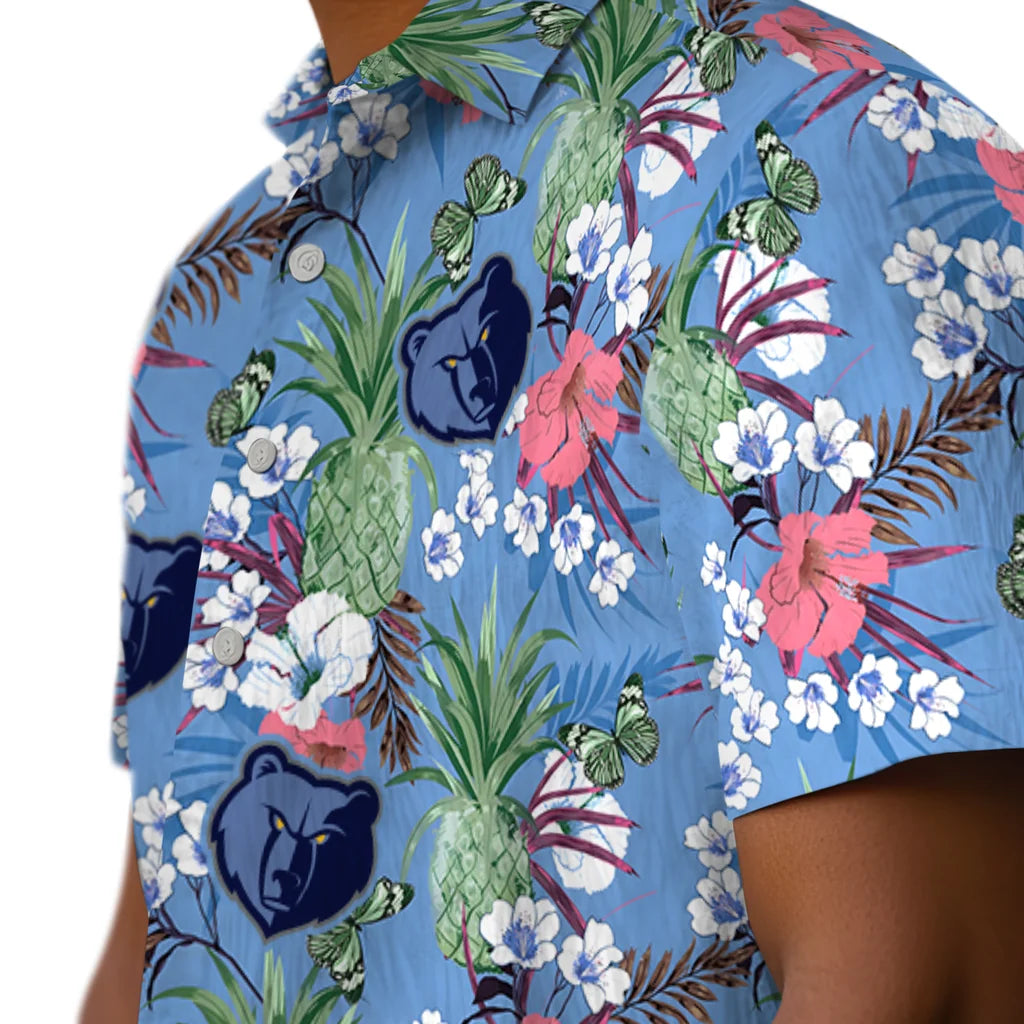 Memphis Grizzlies Hawaiian Shirt - Pineapple Bouquet | Hula Hawaiian Shirts