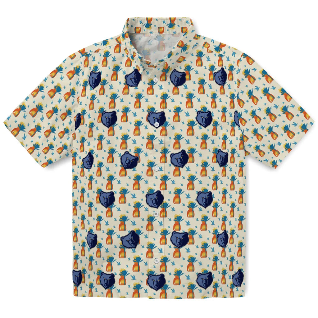 Memphis Grizzlies Hawaiian Shirt - Pineapple Delight | Hula Hawaiian Shirts