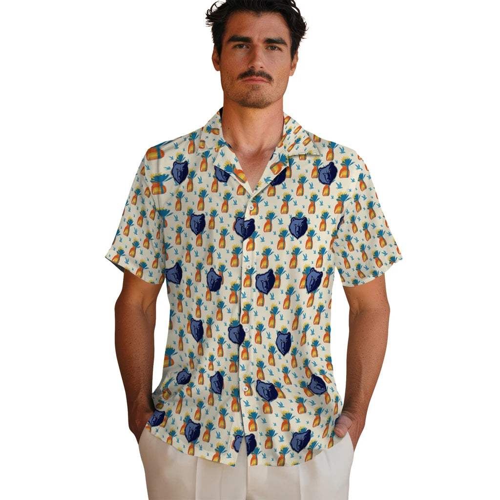Memphis Grizzlies Hawaiian Shirt - Pineapple Delight | Hula Hawaiian Shirts