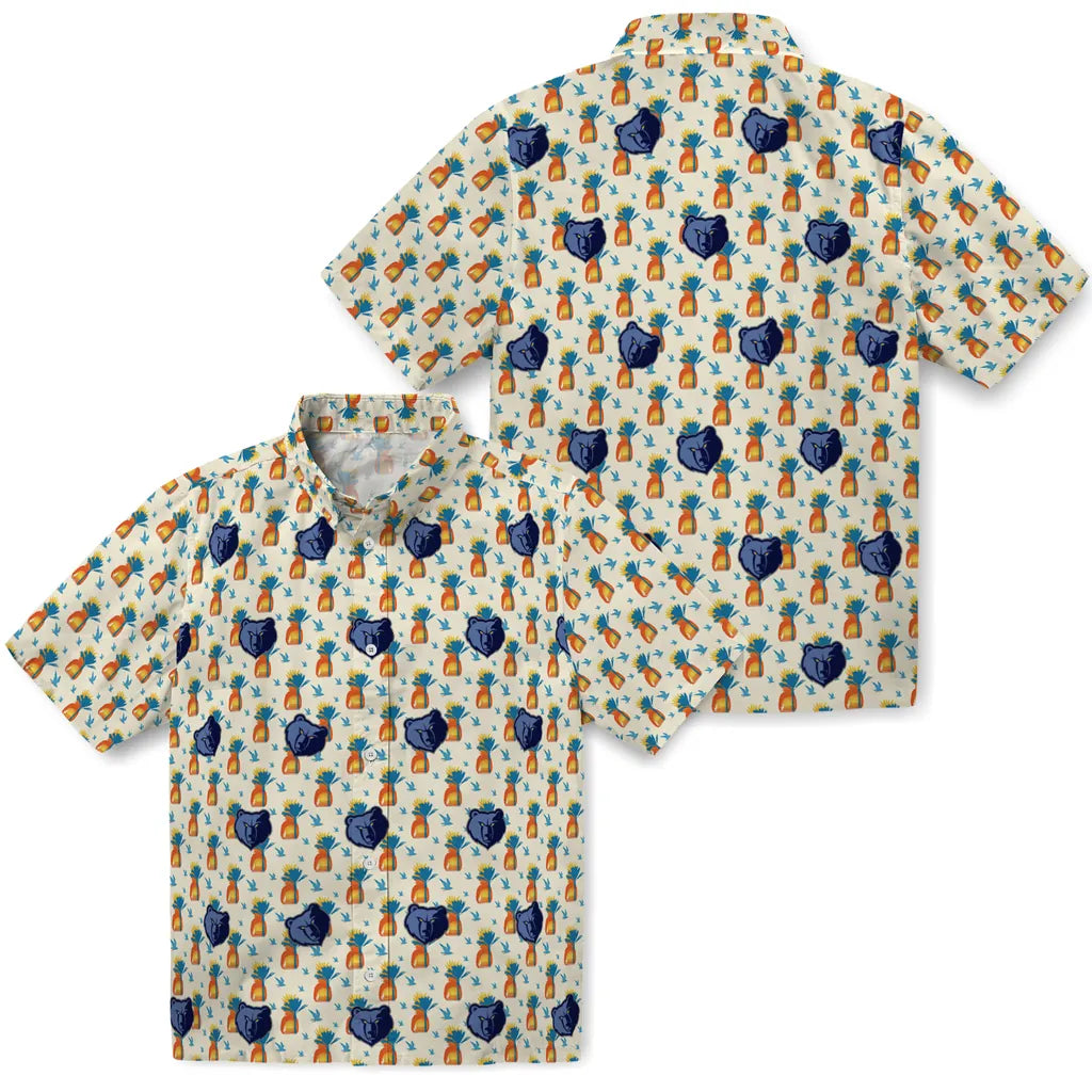 Memphis Grizzlies Hawaiian Shirt - Pineapple Delight | Hula Hawaiian Shirts