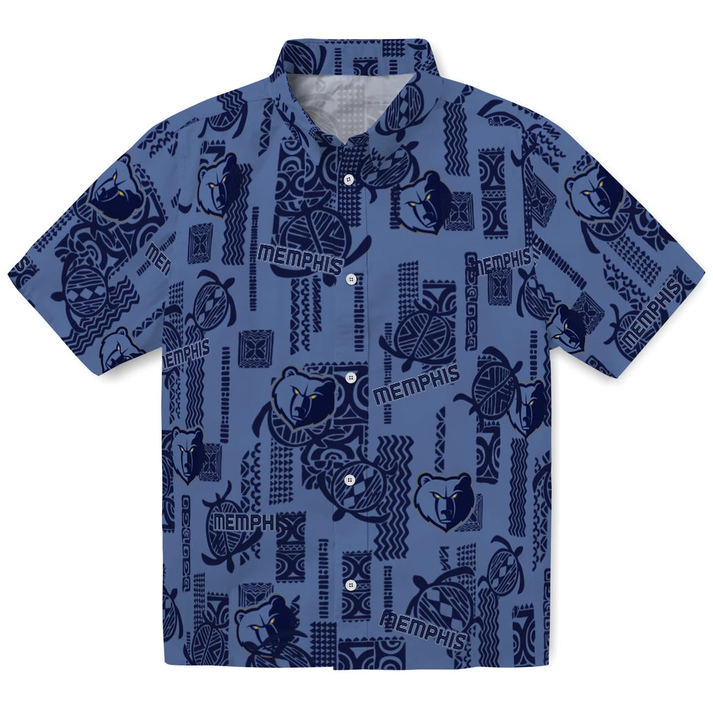Memphis Grizzlies Hawaiian Shirt - Turtle Lines | Hula Hawaiian Shirts