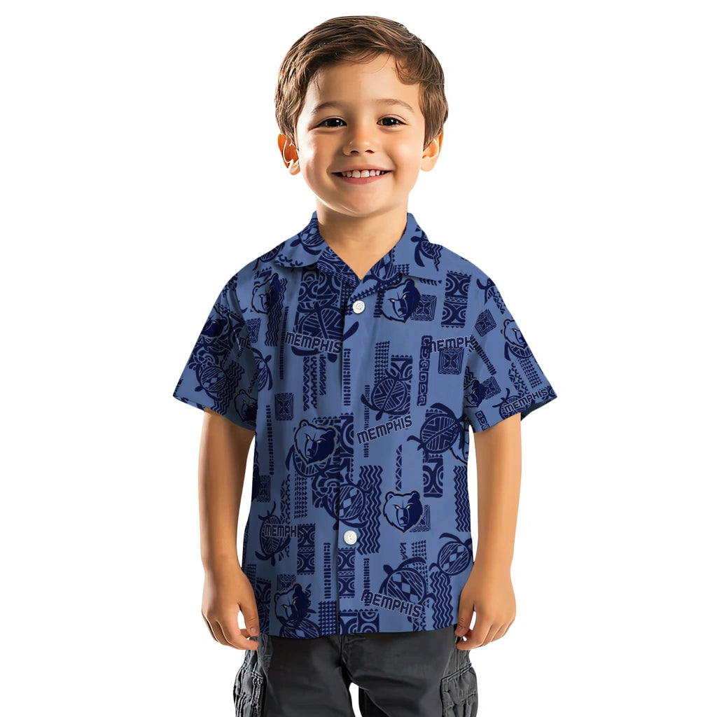 Memphis Grizzlies Hawaiian Shirt - Turtle Lines | Hula Hawaiian Shirts