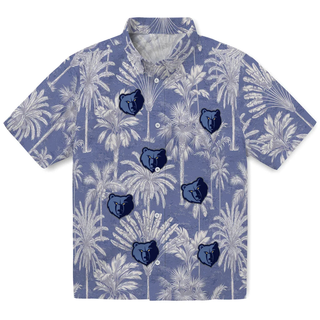 Memphis Grizzlies Hawaiian Shirt - Vintage Palm Tree | Hula Hawaiian Shirts