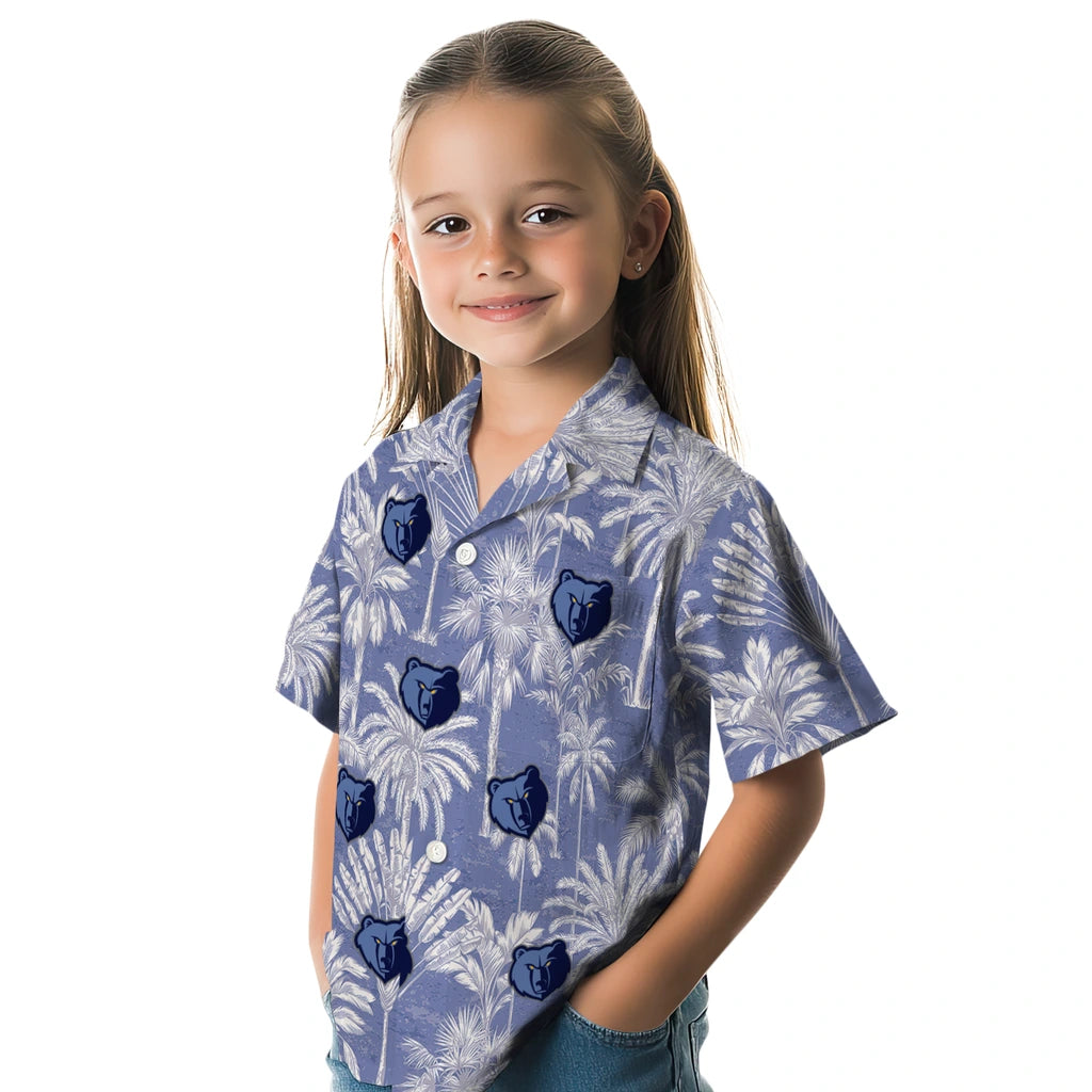 Memphis Grizzlies Hawaiian Shirt - Vintage Palm Tree | Hula Hawaiian Shirts