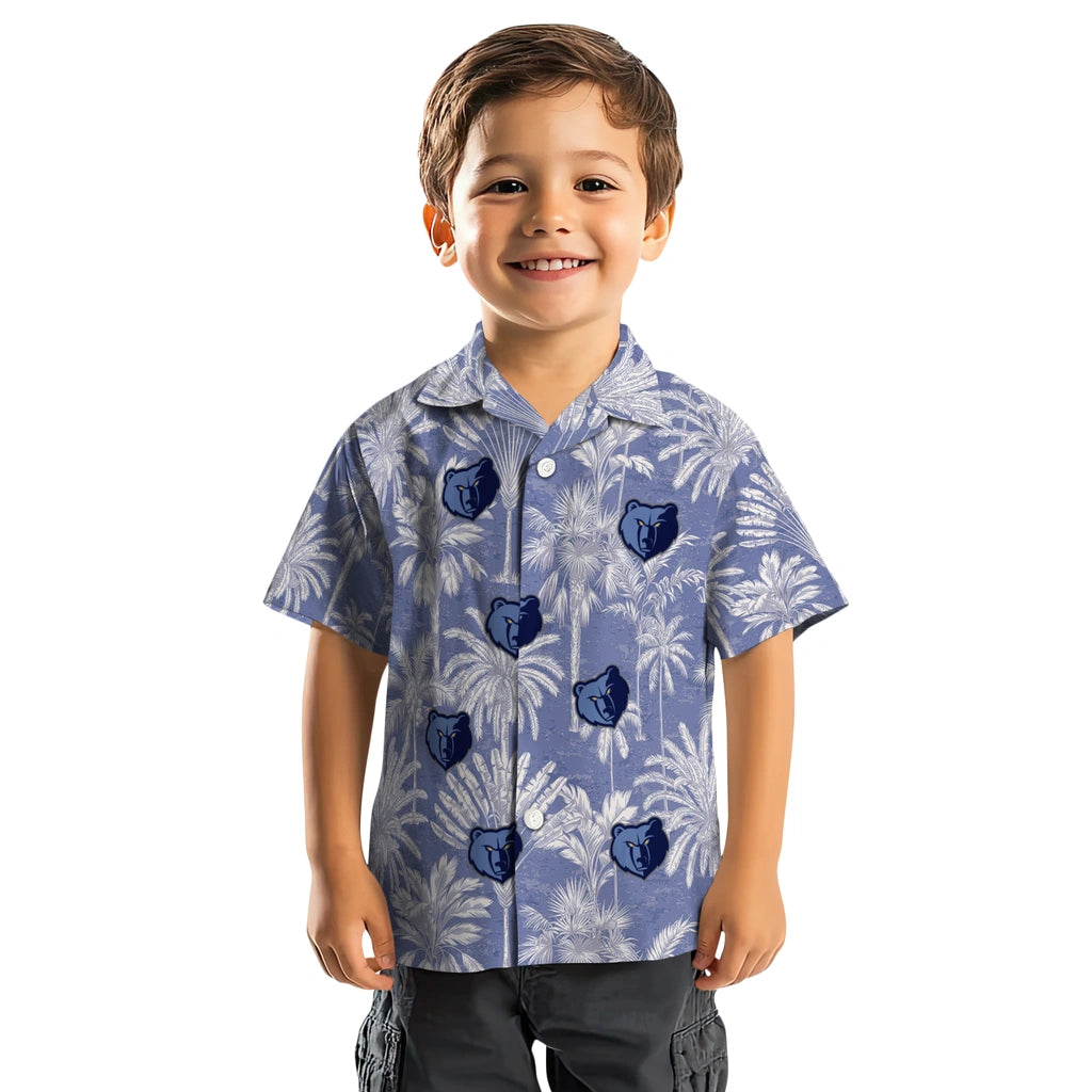 Memphis Grizzlies Hawaiian Shirt - Vintage Palm Tree | Hula Hawaiian Shirts