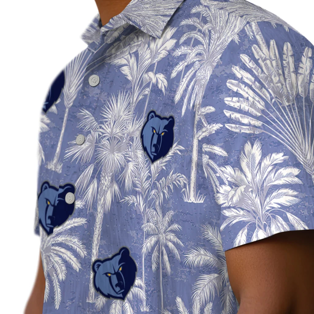 Memphis Grizzlies Hawaiian Shirt - Vintage Palm Tree | Hula Hawaiian Shirts