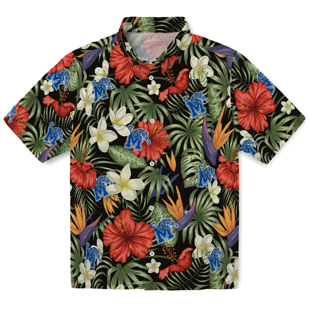 Memphis Tigers Hawaiian Shirt - Hawaii Floral Hibiscus | Hula Hawaiian Shirts