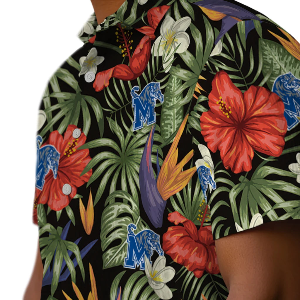Memphis Tigers Hawaiian Shirt - Hawaii Floral Hibiscus | Hula Hawaiian Shirts