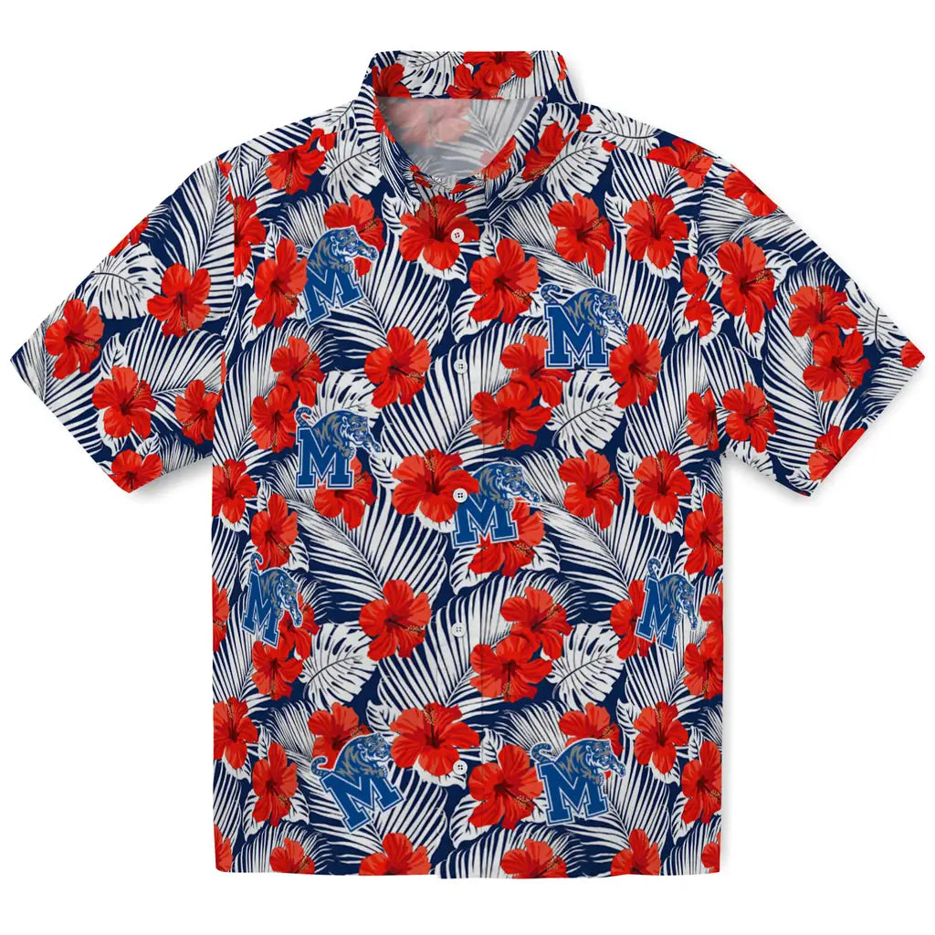 Memphis Tigers Hawaiian Shirt - Hibiscus Fiesta | Hula Hawaiian Shirts