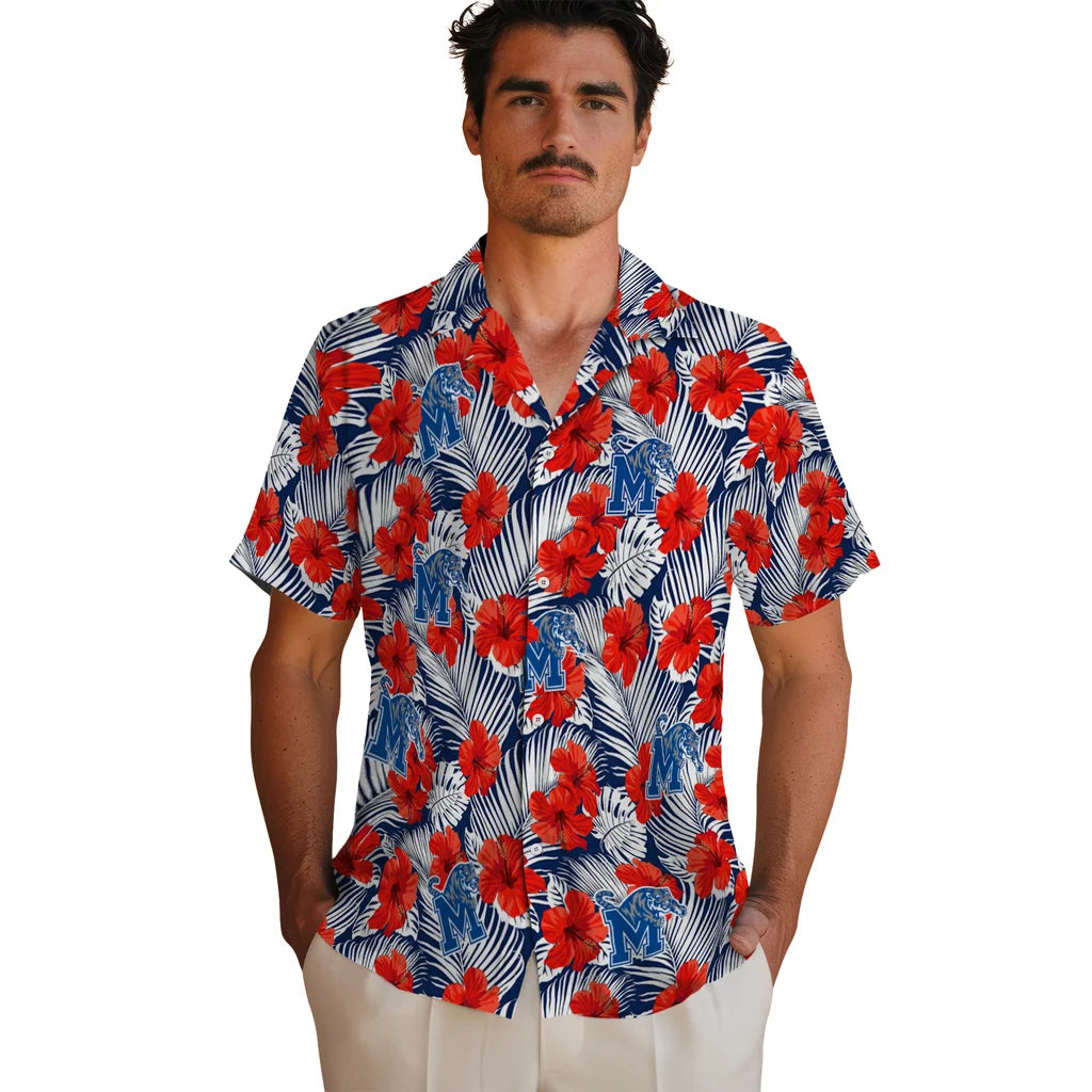 Memphis Tigers Hawaiian Shirt - Hibiscus Fiesta | Hula Hawaiian Shirts